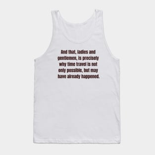 Time Travel Tank Top